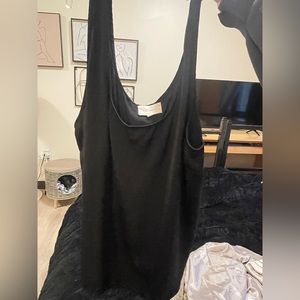 Melloday large black tank top